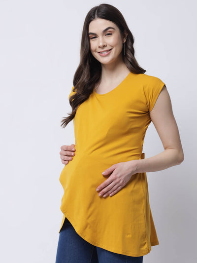 Maternity Wrap Top With Feeding Access