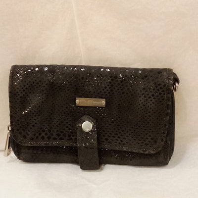 black leather purse Women's