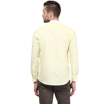 Premium 100% Cotton Shirt Yellow Color