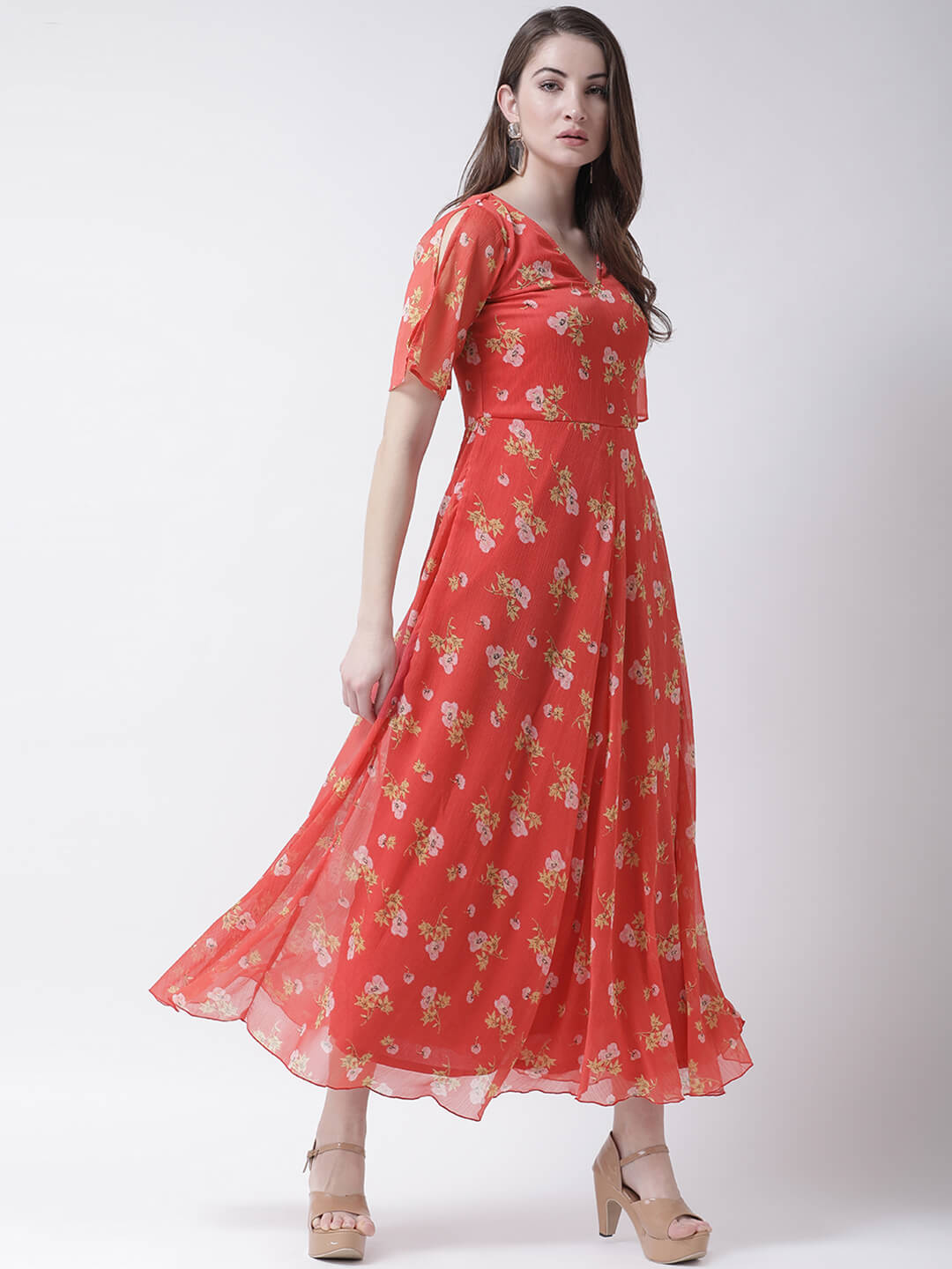 Stylish Printed Maxi Dress
