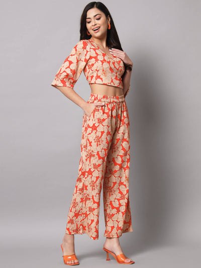 Printed Casual Floral Co-Ord Set