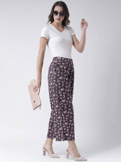 The Vanca'S Floral Woven Culottes With Pleats In The Front