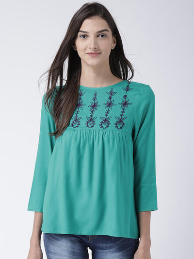 Women'S Embroidered Rayon Top