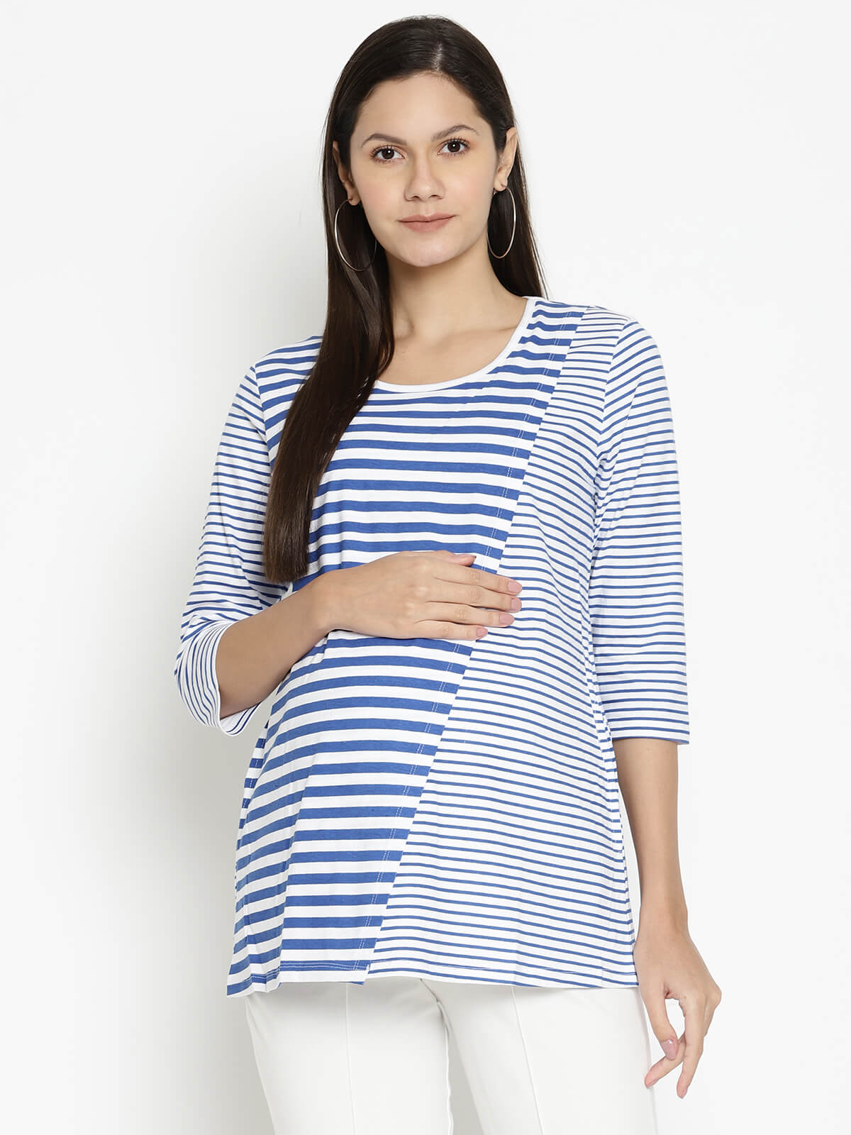 Women'S Maternity Top With Feeding Access