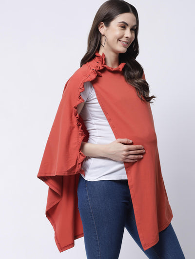 Maternity Wrap Top With Feeding Access