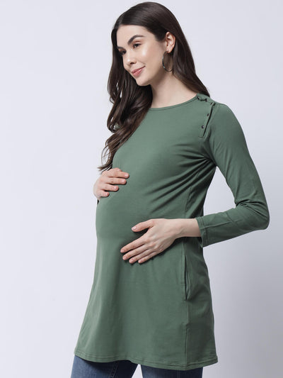 Maternity Top With Feeding Access