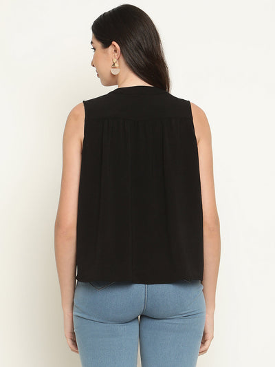 Women casual solid anti fit top